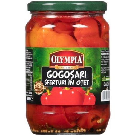 OLYMPIA PAPRYKA KONSERWOWA ĆWIARTKI GOGOSARI 720ml/660g