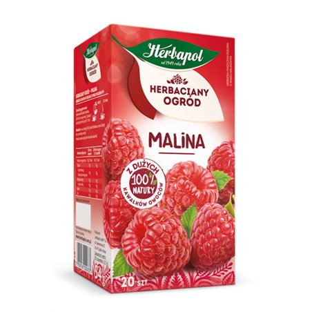 HERBAPOL HERBATA HERBACIANY OGRÓD MALINA 20x2,7g 54g