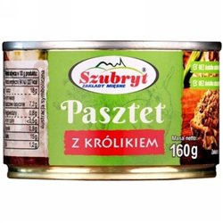 SZUBRYT PASZTET Z KRÓLIKA 160g