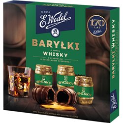 WEDEL BOMBONIERKA BARYŁKI WHISKY 200g