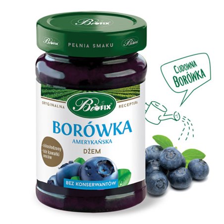 BIFIX DŻEM BORÓWKA AMERYKAŃSKA NISKOSŁODZONY 290g