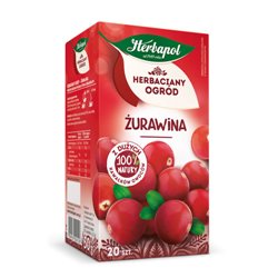 HERBAPOL HERBATA HERBACIANY OGRÓD ŻURAWINA 20x2,5g 50g