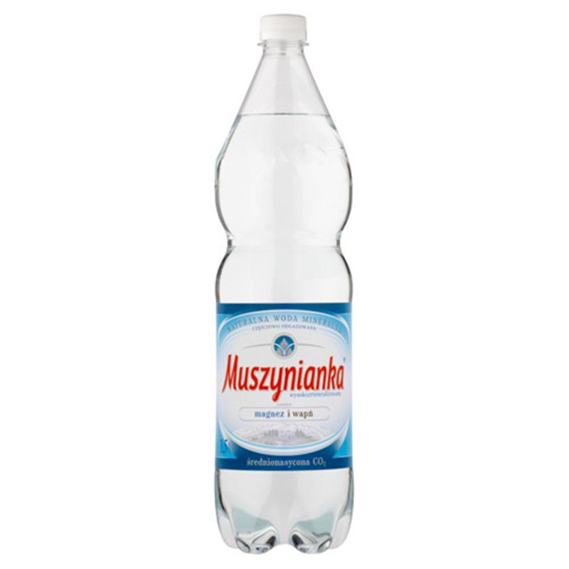 MUSZYNIANKA WODA GAZ MAGNEZ Z WAPNIEM 1,5L
