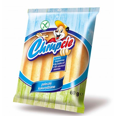EUROSNACK CHRUPCIE PAŁECZKI KUKURYDZIANE Z KASZĄ JAGLANĄ 60g