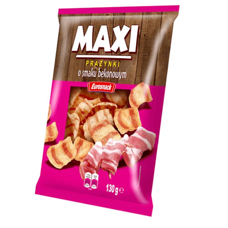 EUROSNACK PRAŻYNKI MAXI BEKONOWE 130g