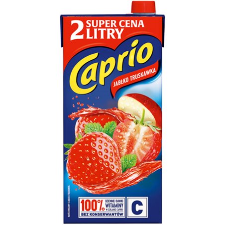 CAPRIO NEKTAR JABŁKO TRUSKAWKA 2L