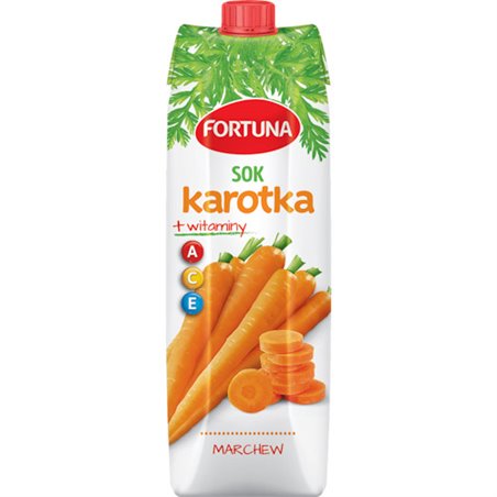 FORTUNA SOK KAROTKA MARCHEWKA 100% 1L