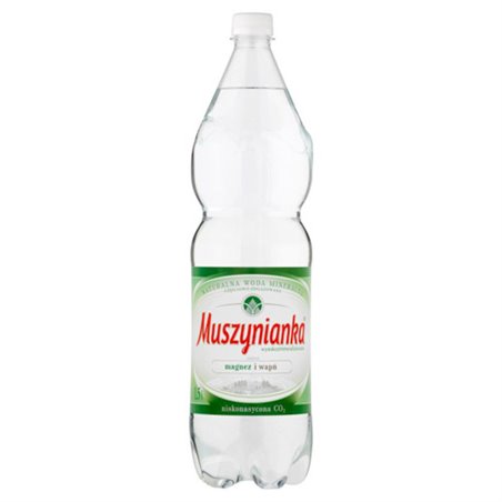 MUSZYNIANKA WODA MAGNEZ I WAPŃ ZIELONA 1,5L