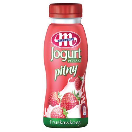 MLEKOVITA JOGURT PITNY POLSKI TRUSKAWKA 250g