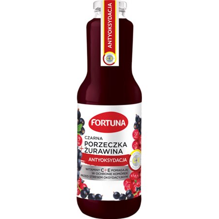 FORTUNA SOK SONDA VITA CZARNA PORZECZKA Z ŻURAWINĄ 1L
