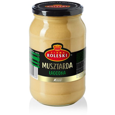 ROLESKI MUSZTARDA ŁAGODNA SŁOIK 900g