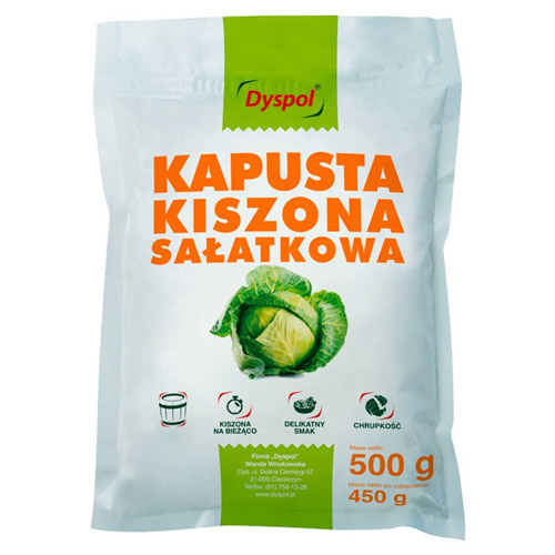 DYSPOL KAPUSTA KISZONA SAŁATKOWA FOLIA 500G