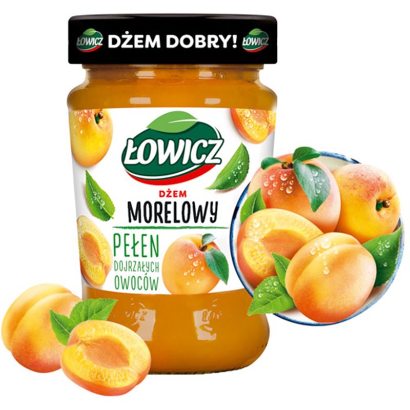 ŁOWICZ DŻEM MORELOWY 280g