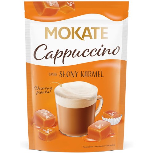 MOKATE CAPPUCCINO STRUNA SŁONY KARMEL 110g