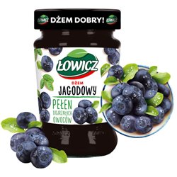 ŁOWICZ DŻEM JAGODOWY 280g